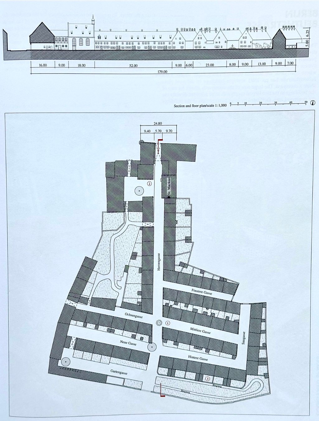 Plattegrond van Die Fuggerei